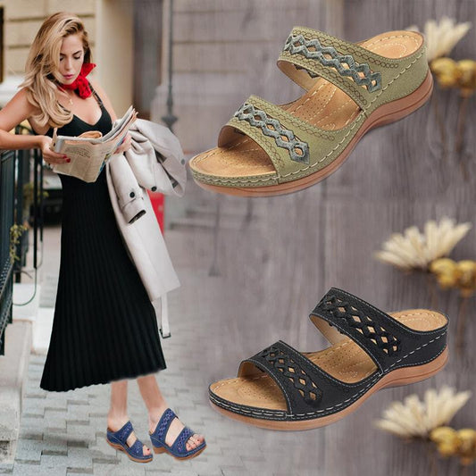 🔥Last Day 69% OFF - Soft-soled casual wedge non-slip platform sandals