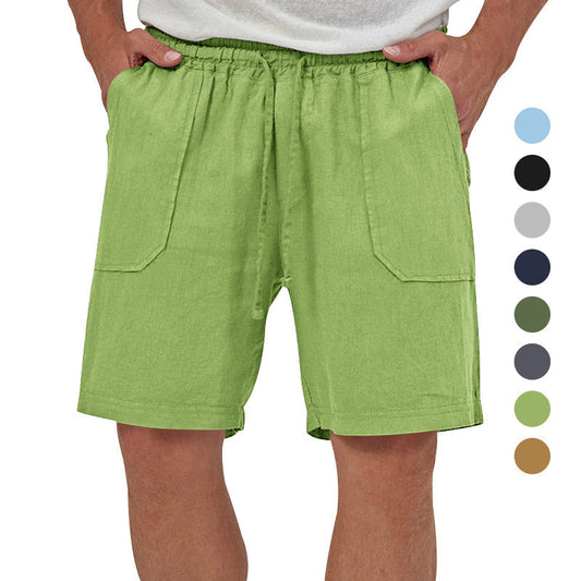 (🎁Last Day 69% OFF🎁)Men's Breathable Linen Drawstring Casual Shorts